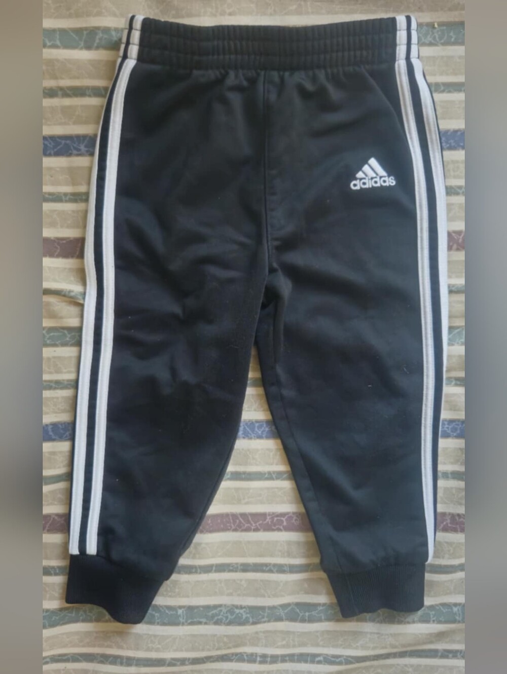 Adidas Kids Black Track Pants Sz 24M